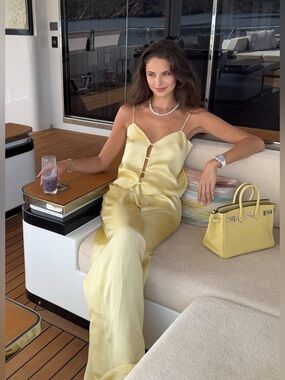 SWF Mellow Yellow Satin Set